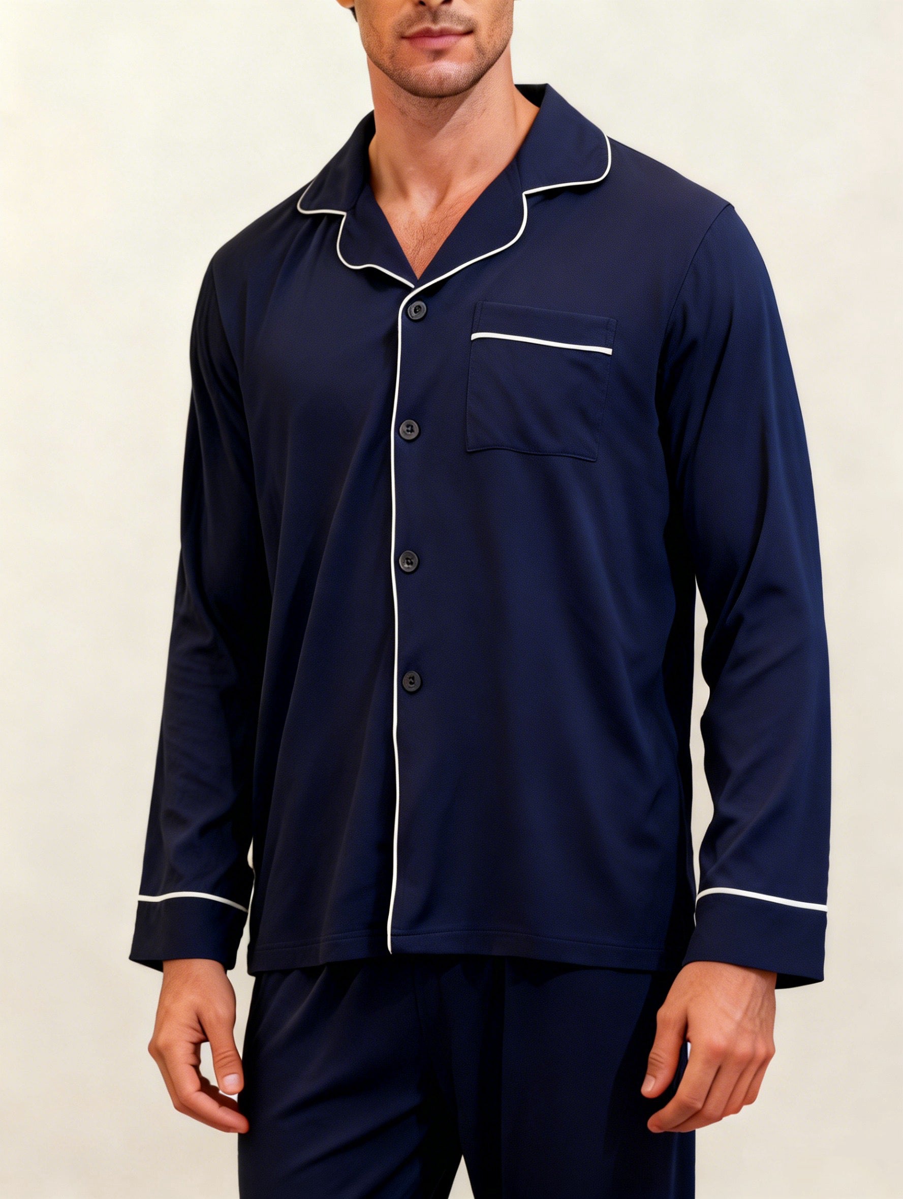 Mens TENCEL™ Modal PJ Set - Navy