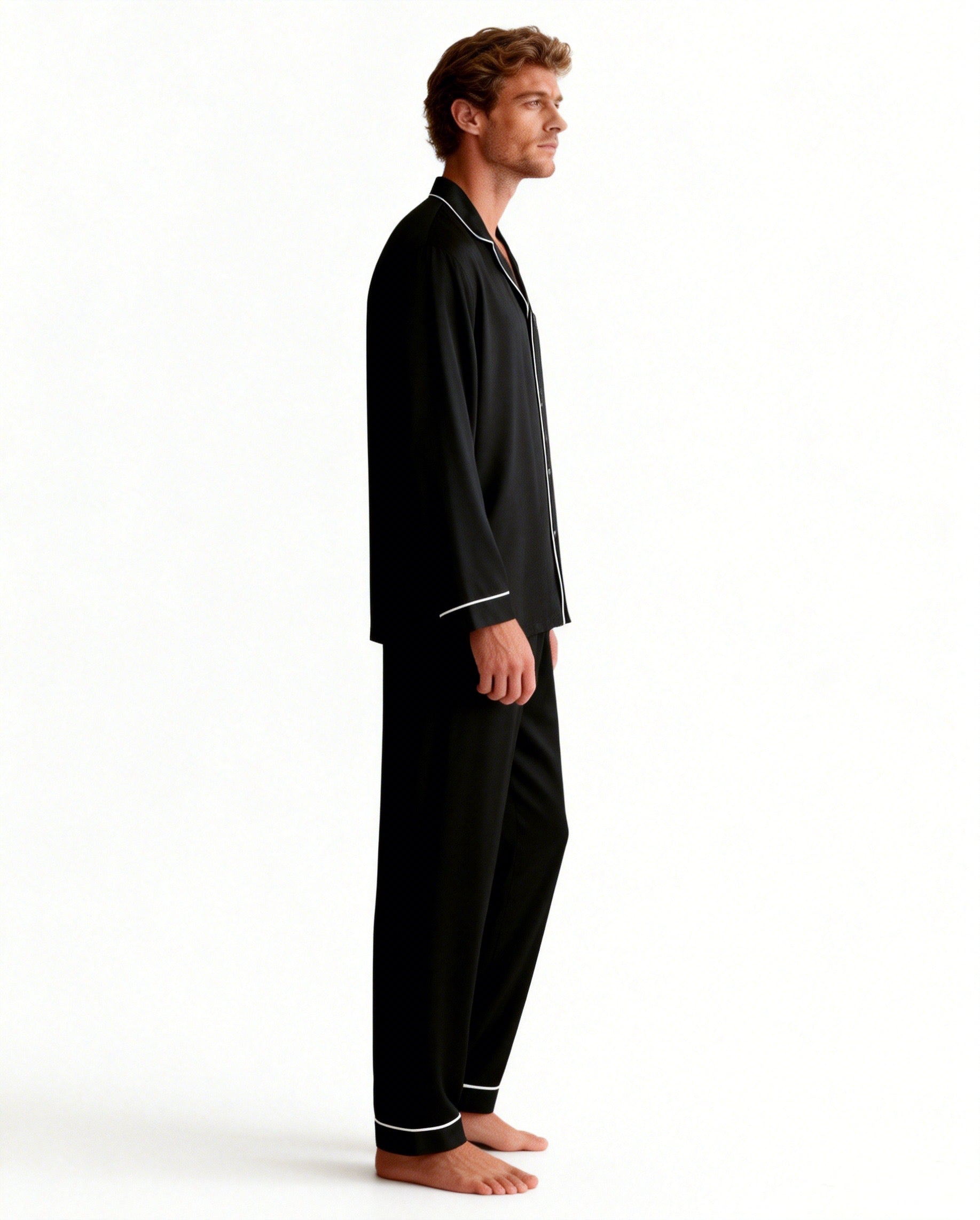 Mens TENCEL™ Modal PJ Set - Black